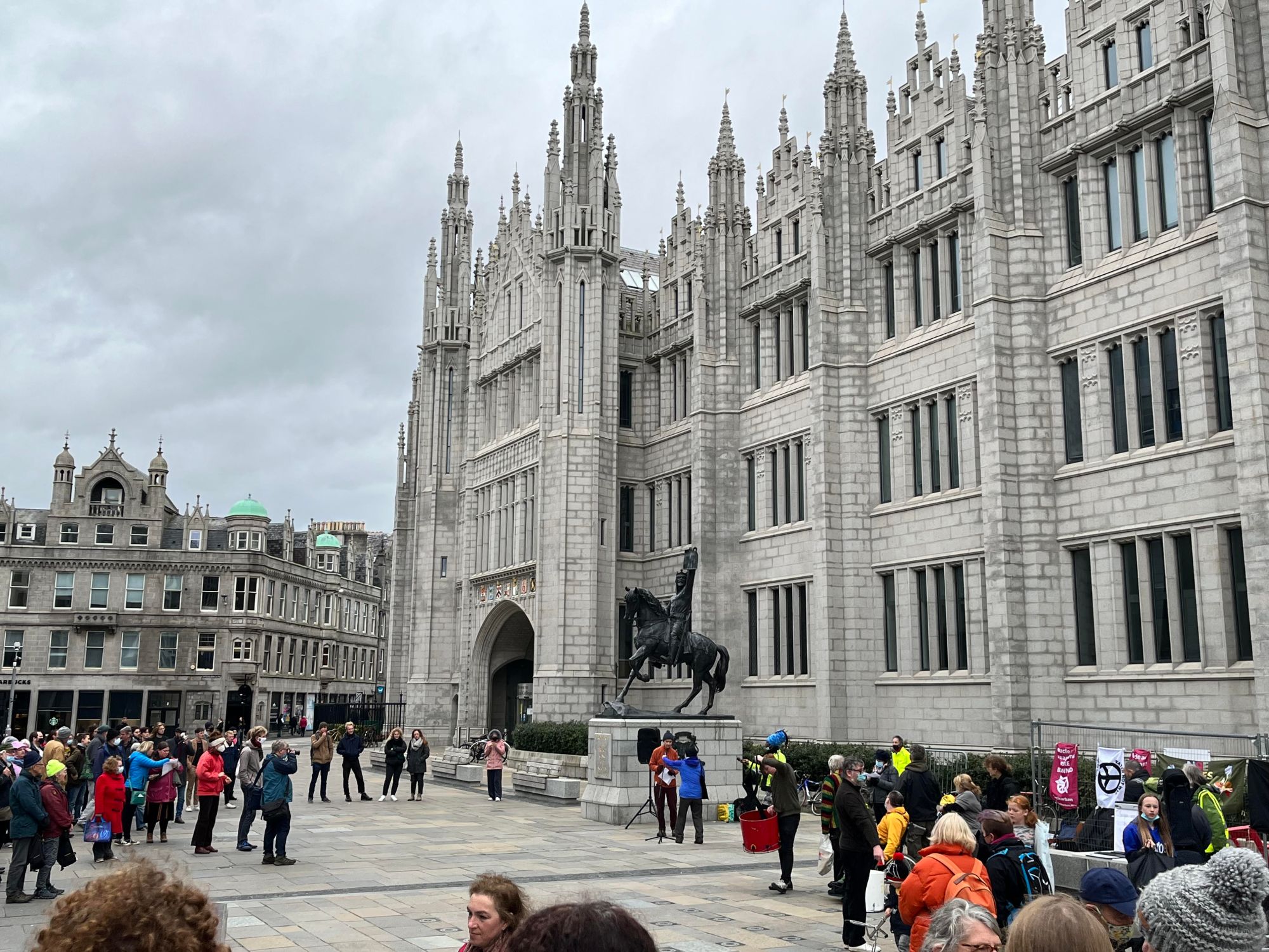 Photo of rally in Aberdeen